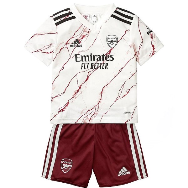 Camiseta Arsenal 2ª Kit Niños 2020 2021 Blanco